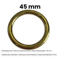 Rund ring, Messing 45 mm