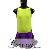 Lime/lilla latin kjole