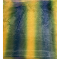 Shaded Organza gul, grøn og blå