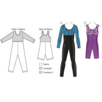 3887 girls unitard