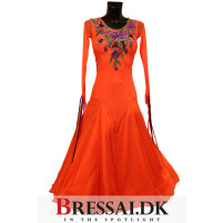 Orange standard kjole