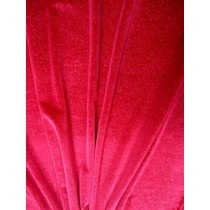 Velour med glimmer Fluo. Red