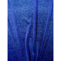 Velour med glimmer Royal blue