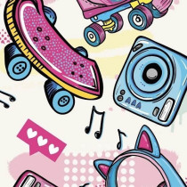 Jersey med skateboards