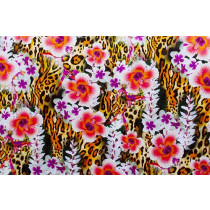 Floral leopard lycra