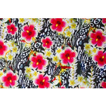 Floral leopard lycra