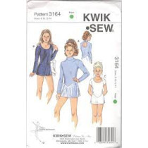 3163 Pige body med skørt