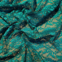 Flower stræk blonde peacock blue