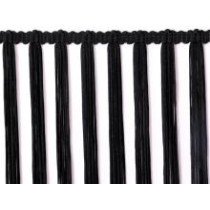 Sort stræk tassel fryns