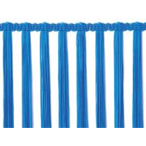 Electric blå stræk tassel fryns