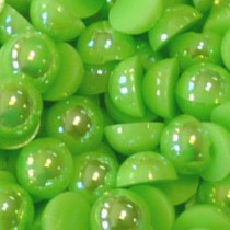 Halvperler Apple green AB
