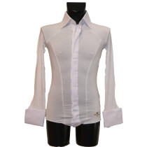 Skjorte med knapper hvid