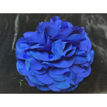 Stor georgette blomst dark blue