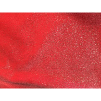 Velour med glimmer flamingo pink