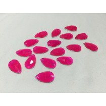 Teardrop sew on Electric pink