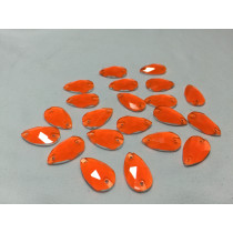 Teardrop sew on Orange