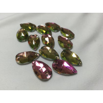 Teardrop sew on Luminous green