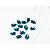 Teardrop sew on Blue zircon