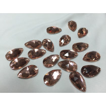 Teardrop sew on light silk/peach