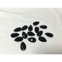 Teardrop sew on Jet 18 mm