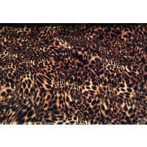 Cheetah print on smooth velvet brun