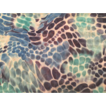 Blue dots on white net