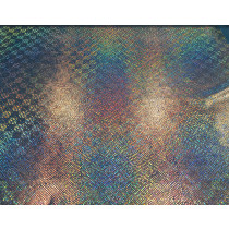 Large snake skin holo Dusty blue