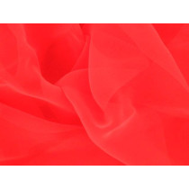 Georgette Fluorescent. red