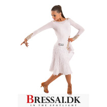 White Baroque swing dress