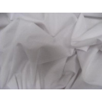 Polycotton shirt fabric White