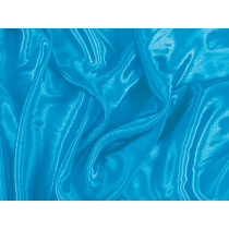 Satin chiffon Blue paradise