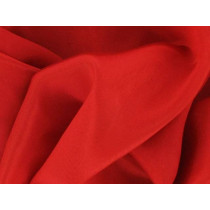 Satin chiffon Rød