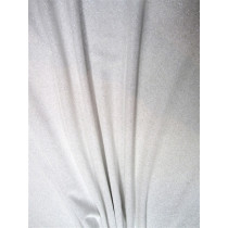 Velour med glimmer white