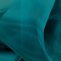 Organza Peacock blue